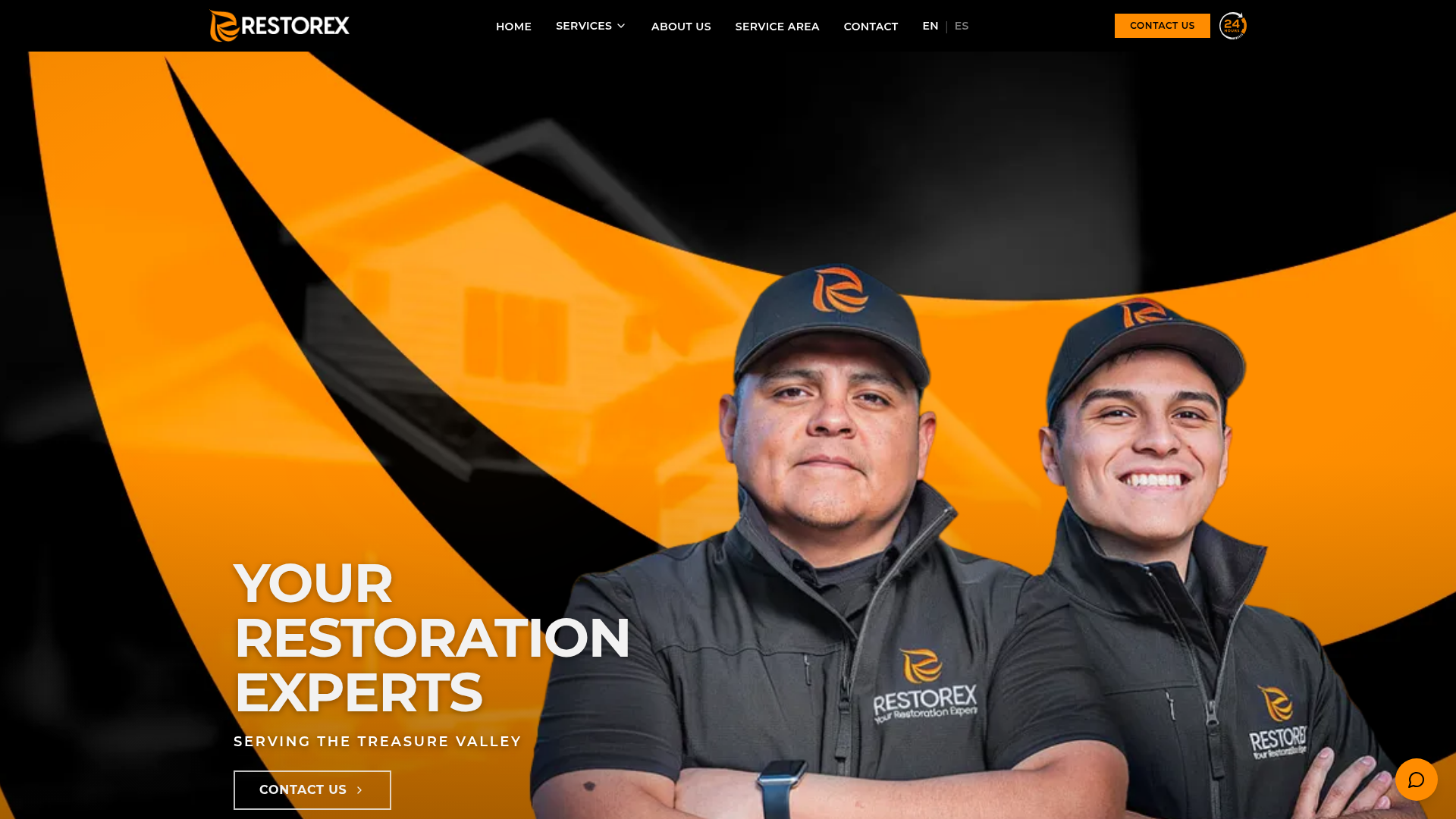 Restorex website preview